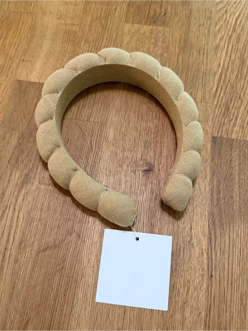 Versed Tan Linen Croissant Headband GRWM Viral NEW